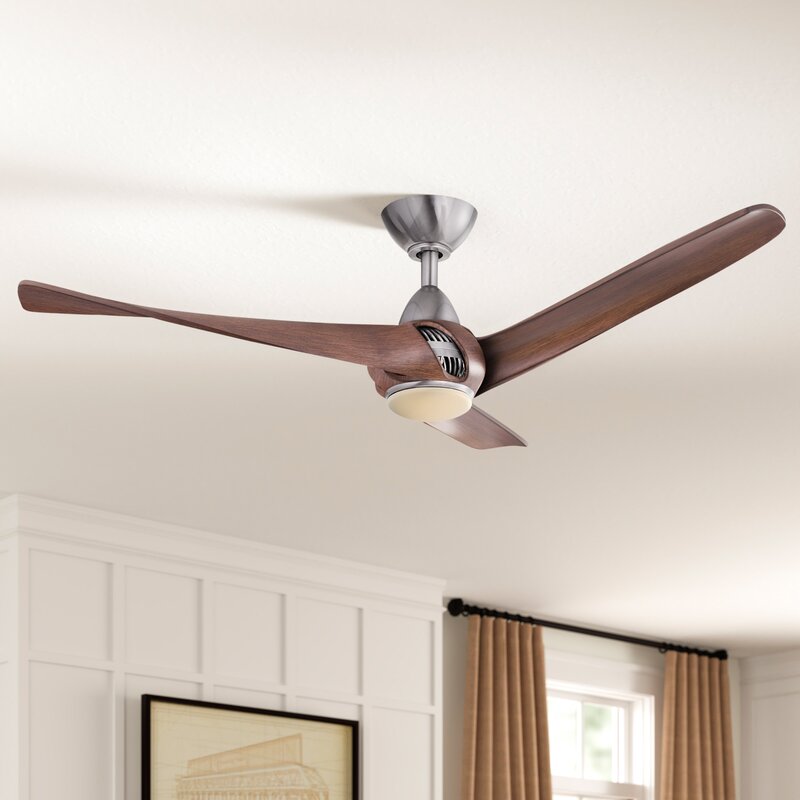 52%2522 Cairo 3   Blade LED Propeller Ceiling Fan With Remote Control And Light Kit Included 